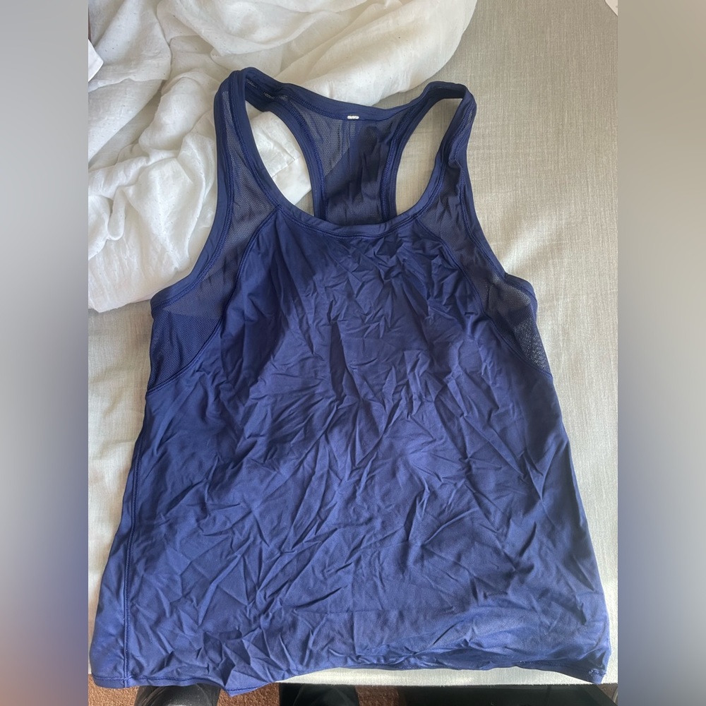 Size 8/10 womens navy Lululemon tank top